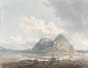 Roccia e castello di Dumbarton da Thomas Girtin